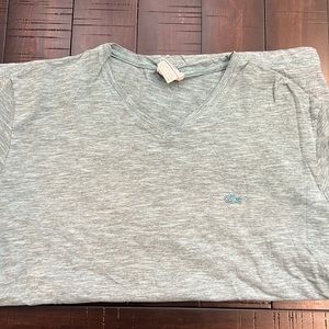 Lacoste regular fit green T-shirt, V-neck green